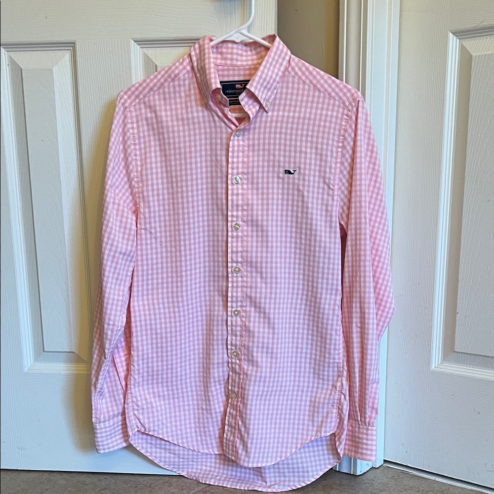 Men's Pink Gingham Shirt